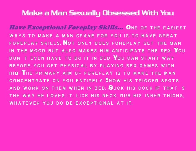 Foreplay tips for your man